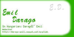 emil darago business card